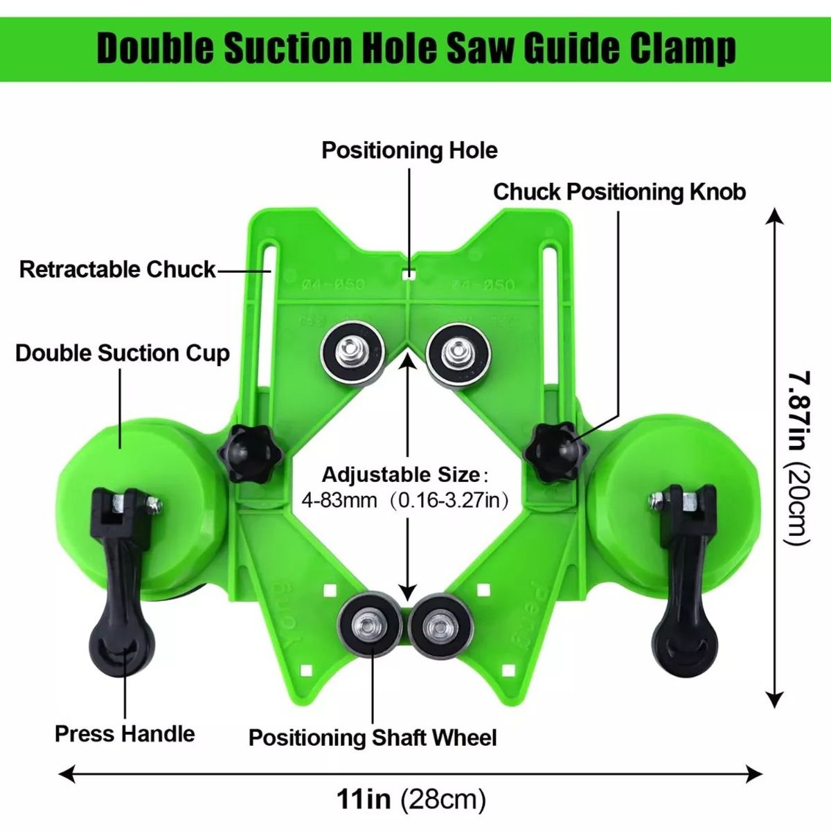 KUANGYE - 17 Piezas Brocas De Diamante Con Guía Para Cerámica