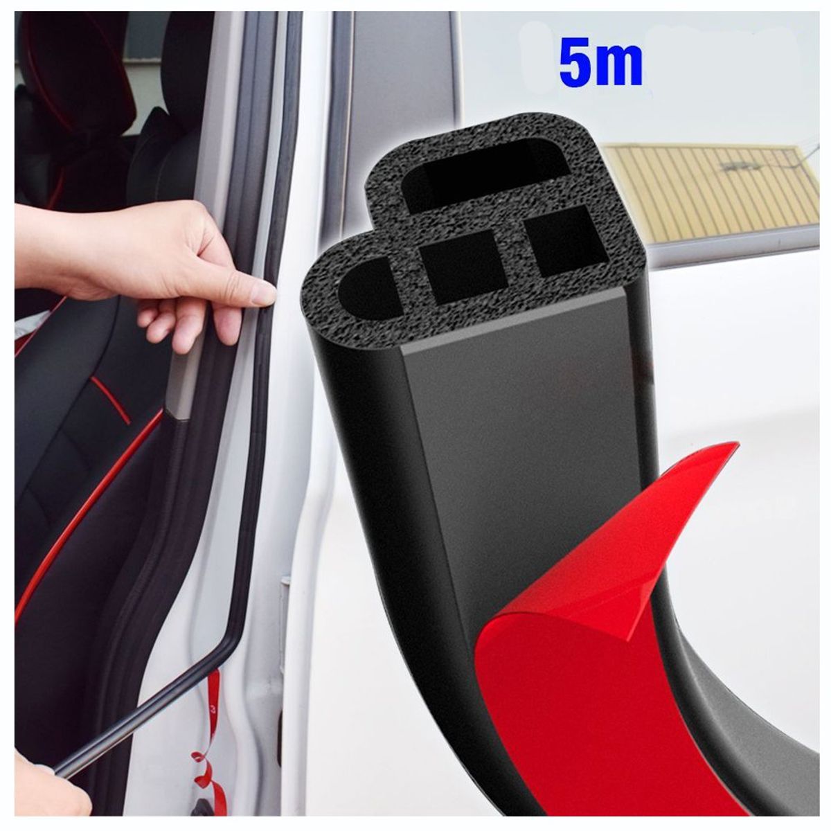 KUANGYE - Goma Contorno Puertas Aislamiento Sellador 5mts