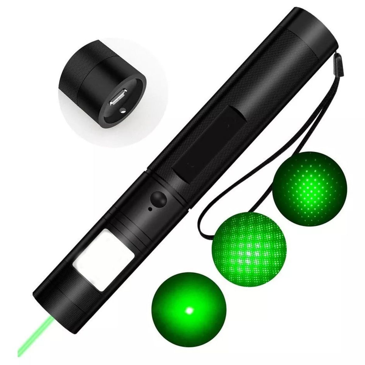 KUANGYE - Puntero Láser Verde De Alta Potencia Y Largo Alcance