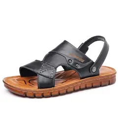 SHANDIAN - Sandalia de Trekking Para Explorar con Estilo Hombre Negro