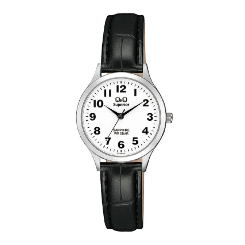 Q&Q - Reloj S279j314y Mujer Analogo Cuero Q&Q