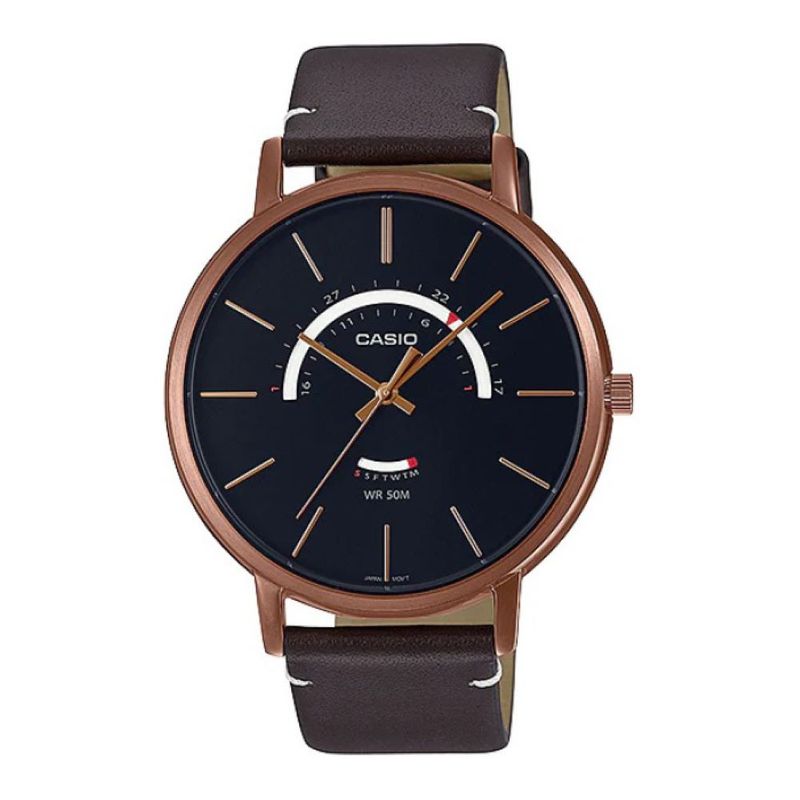 CASIO - Reloj Mtp-B105rl-1av Hombre Analogo Cuero CASIO