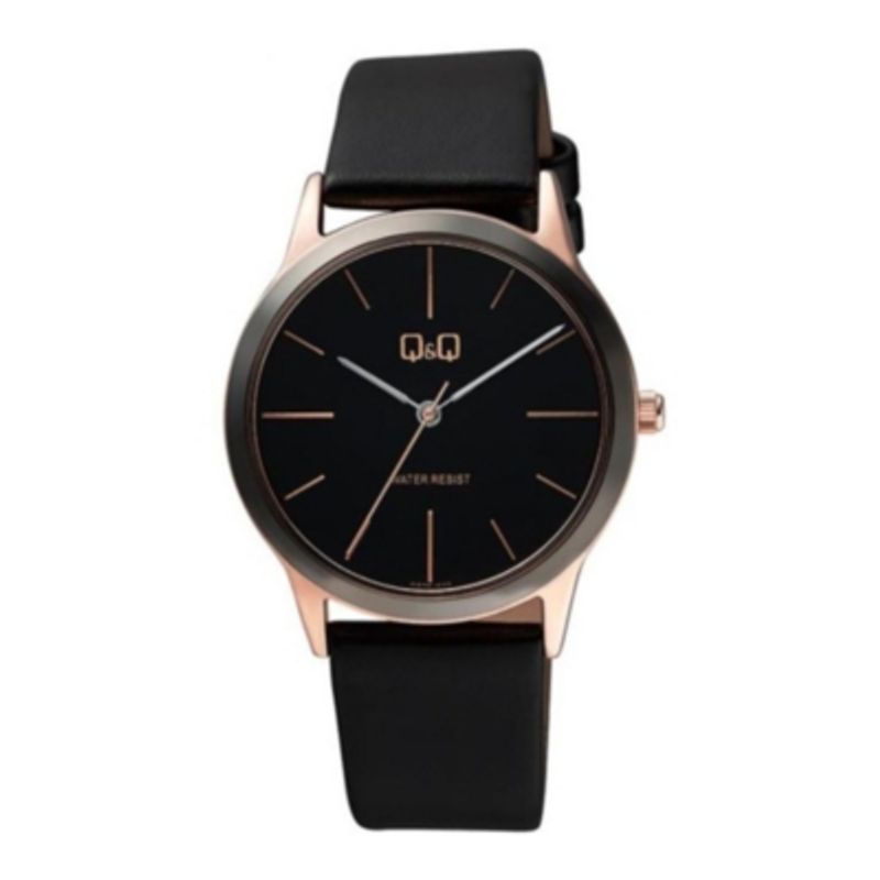 Q&Q - Reloj Qb36j502y Hombre Analogo Cuero Q&Q