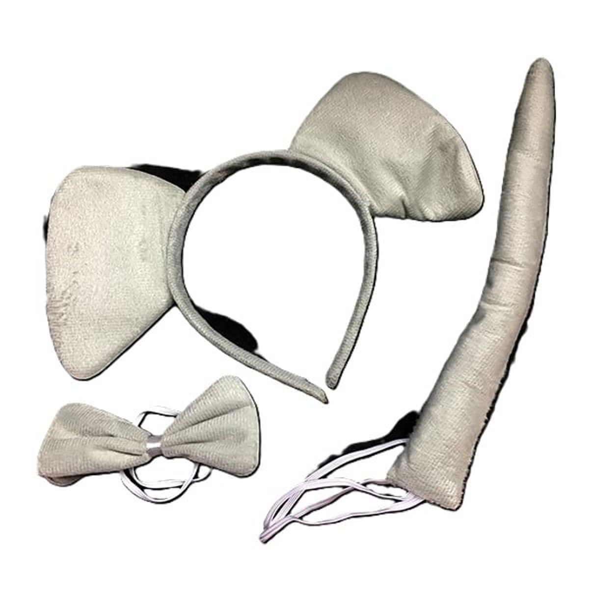 GENERICO - SET ANIMAL 3 PIEZAS CINTILLO ELEFANTE X1 UNI