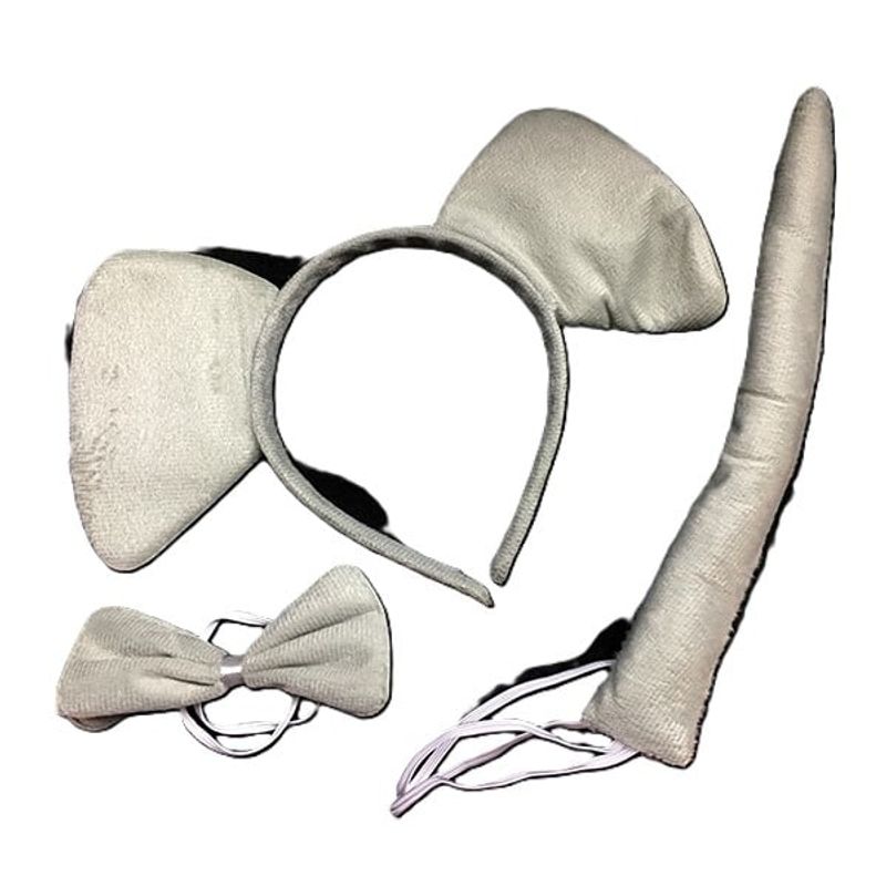 GENERICO - SET ANIMAL 3 PIEZAS CINTILLO ELEFANTE X1 UNI