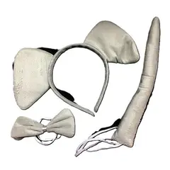 GENERICO - SET ANIMAL 3 PIEZAS CINTILLO ELEFANTE X1 UNI