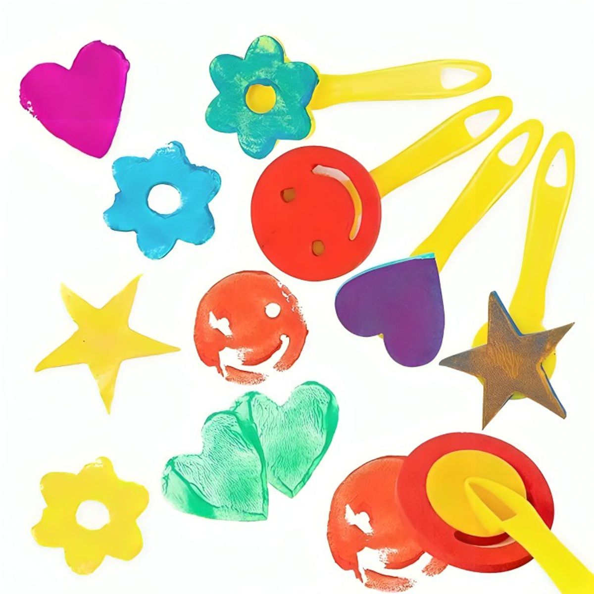 OEM - Set De Arte 51 Pzs Para Pintar Para Niños Esponjas Figuras