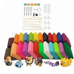 OEM - Kit De Arcilla Polimérica 32 Colores Iniciación