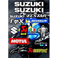 GENERICO - Kit de stickers Suzuki para motocicleta