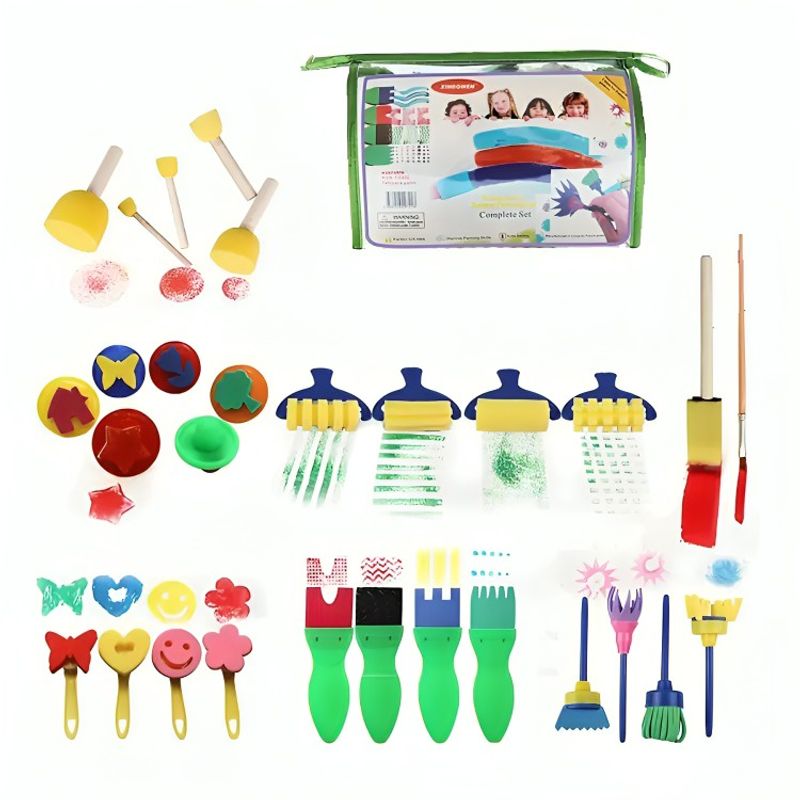 OEM - Set 29 Esponja Cepillo Brocha Pincel Para Pintarpintura Arte