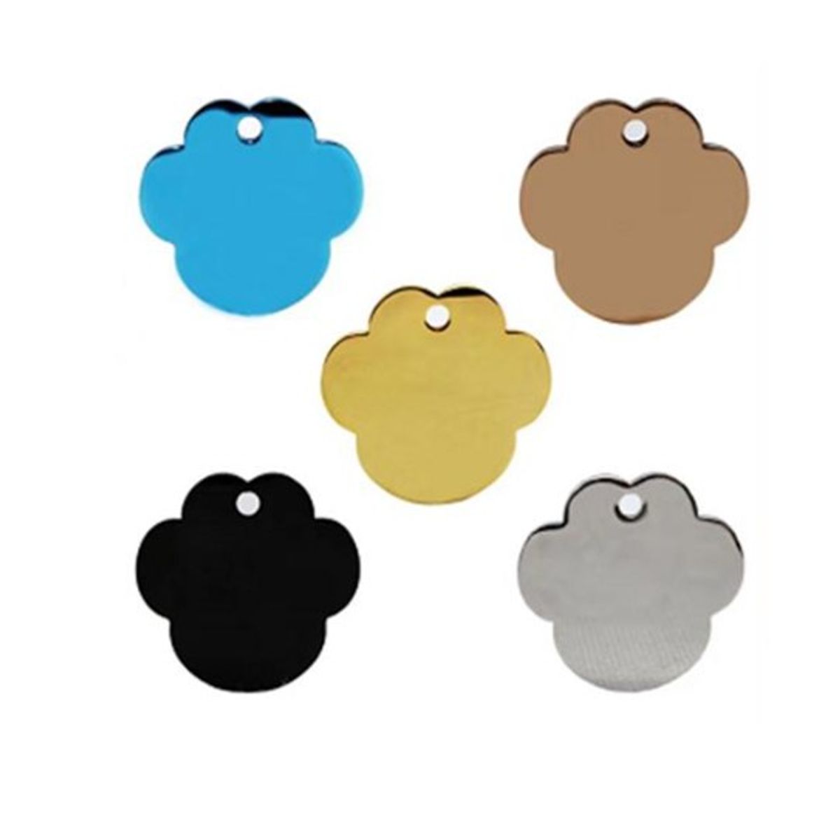 GENERICO - 12 Placas Para Perros Gatos Identificación Colores Surtidos