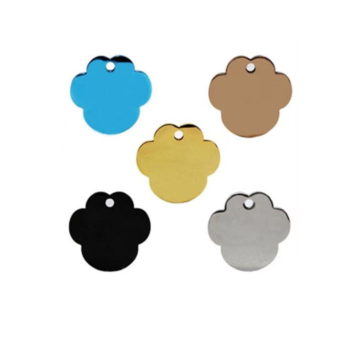 GENERICO - 12 Placas Para Perros Gatos Identificación Colores Surtidos