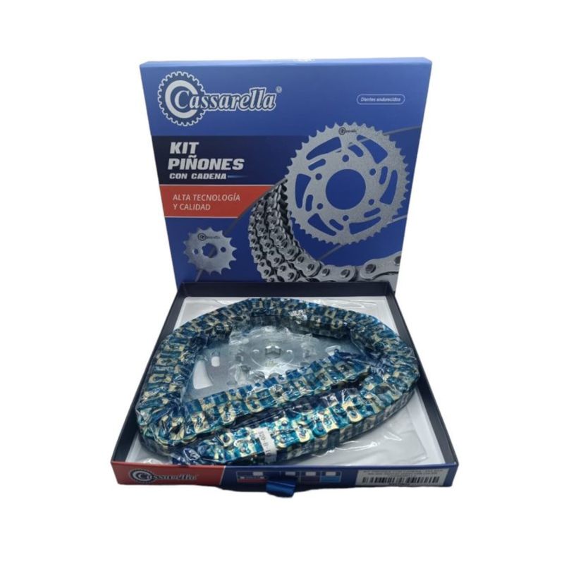 GENERICO - KIT TRANSMISION PULSAR 200NS DORADA MARCA CASSARELLA