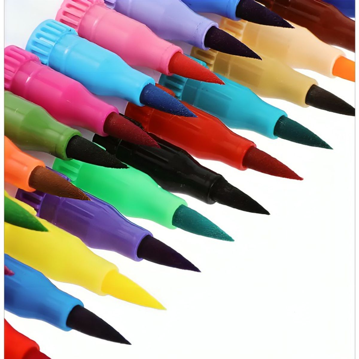 OEM - 60 Marcadores De Doble Punta Tipo Pincel Colores