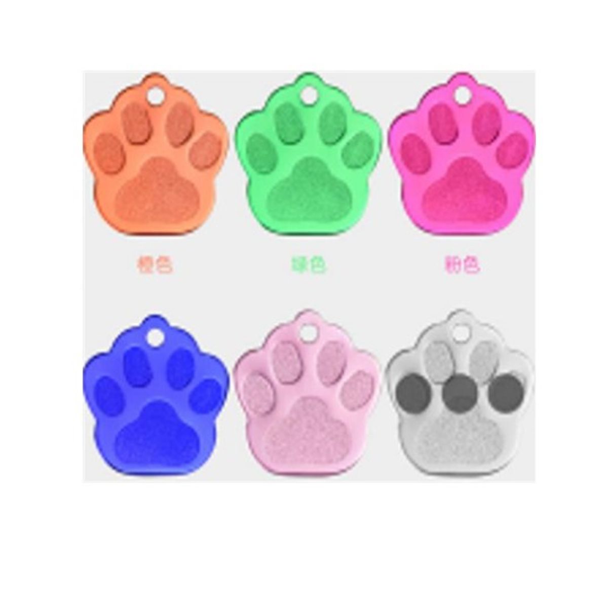 GENERICO - 12 Placas Para Perros Gatos Identificación Colores Surtidos