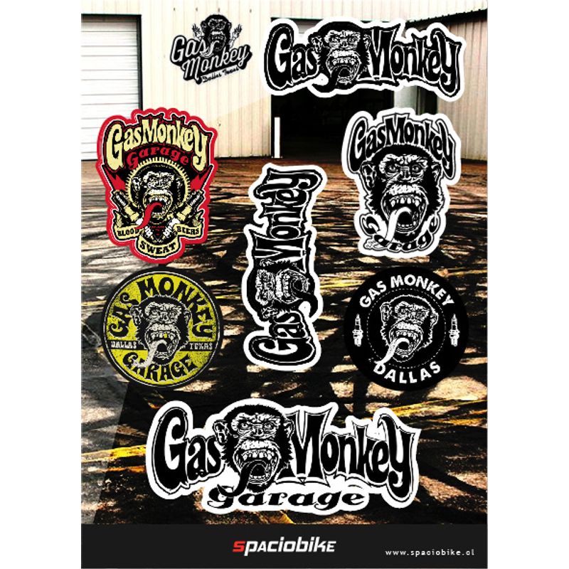 GENERICO - Kit de stickers Gas Monkey