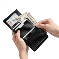LEVURETT - BILLETERA FIBRA DE CARBONO CON DESLIZADOR DE TARJETAS HOMBRE - LV125