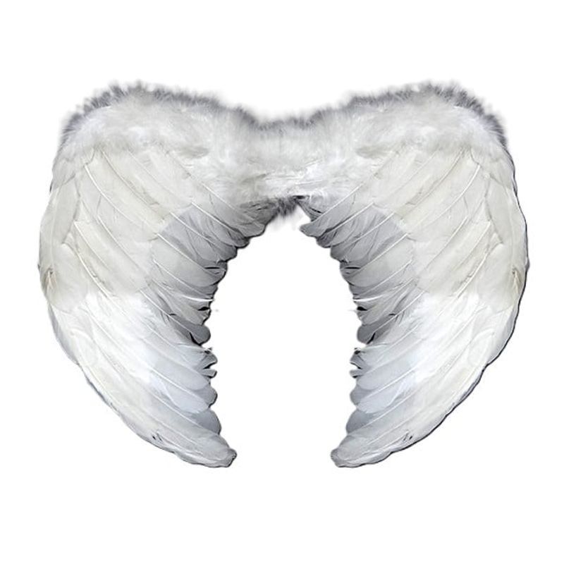 GENERICO - ALAS ANGEL PLUMA BLANCO 60X45 CM X1 UNI