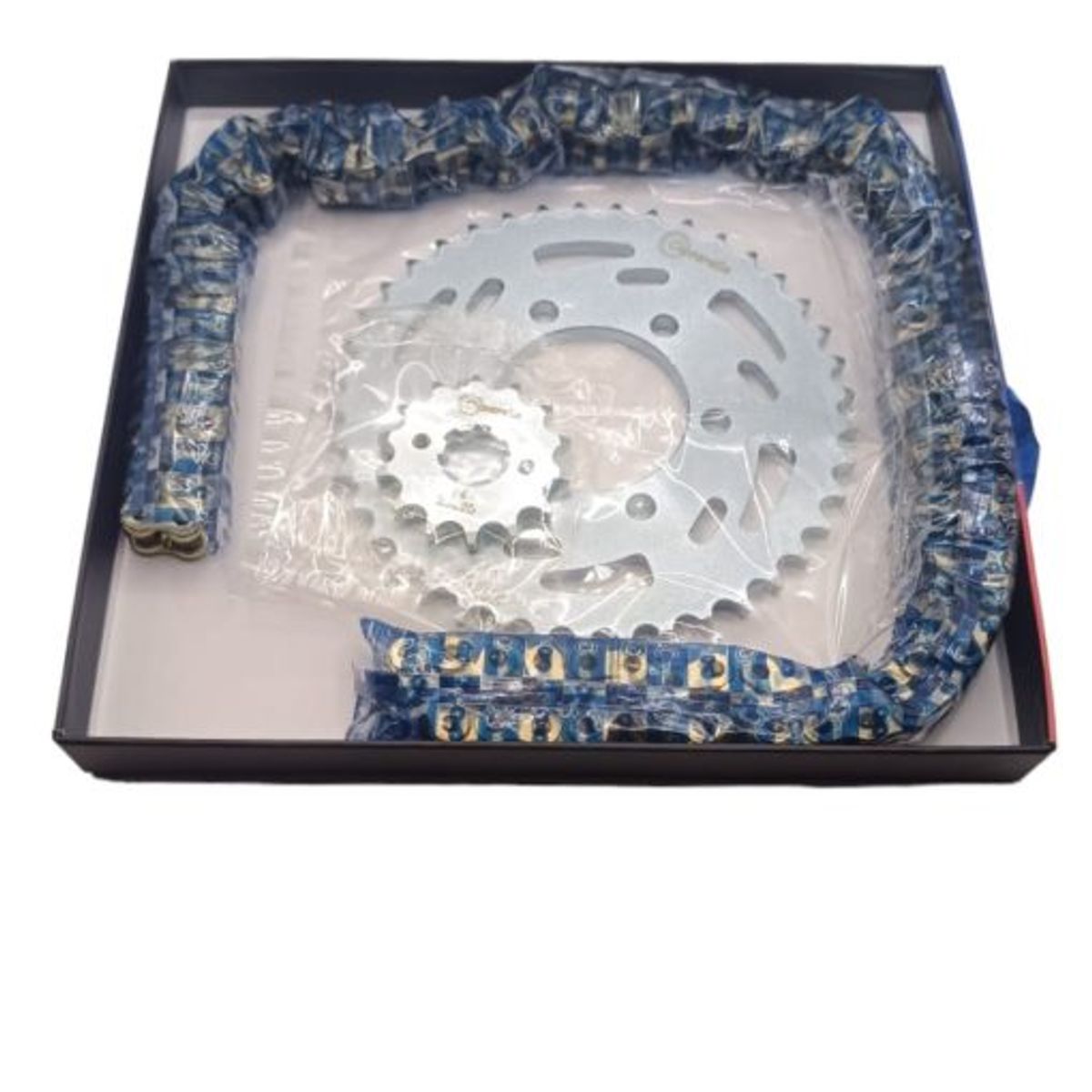 GENERICO - KIT TRANSMISION XTZ150 DORADA MARCA CASSARELLA