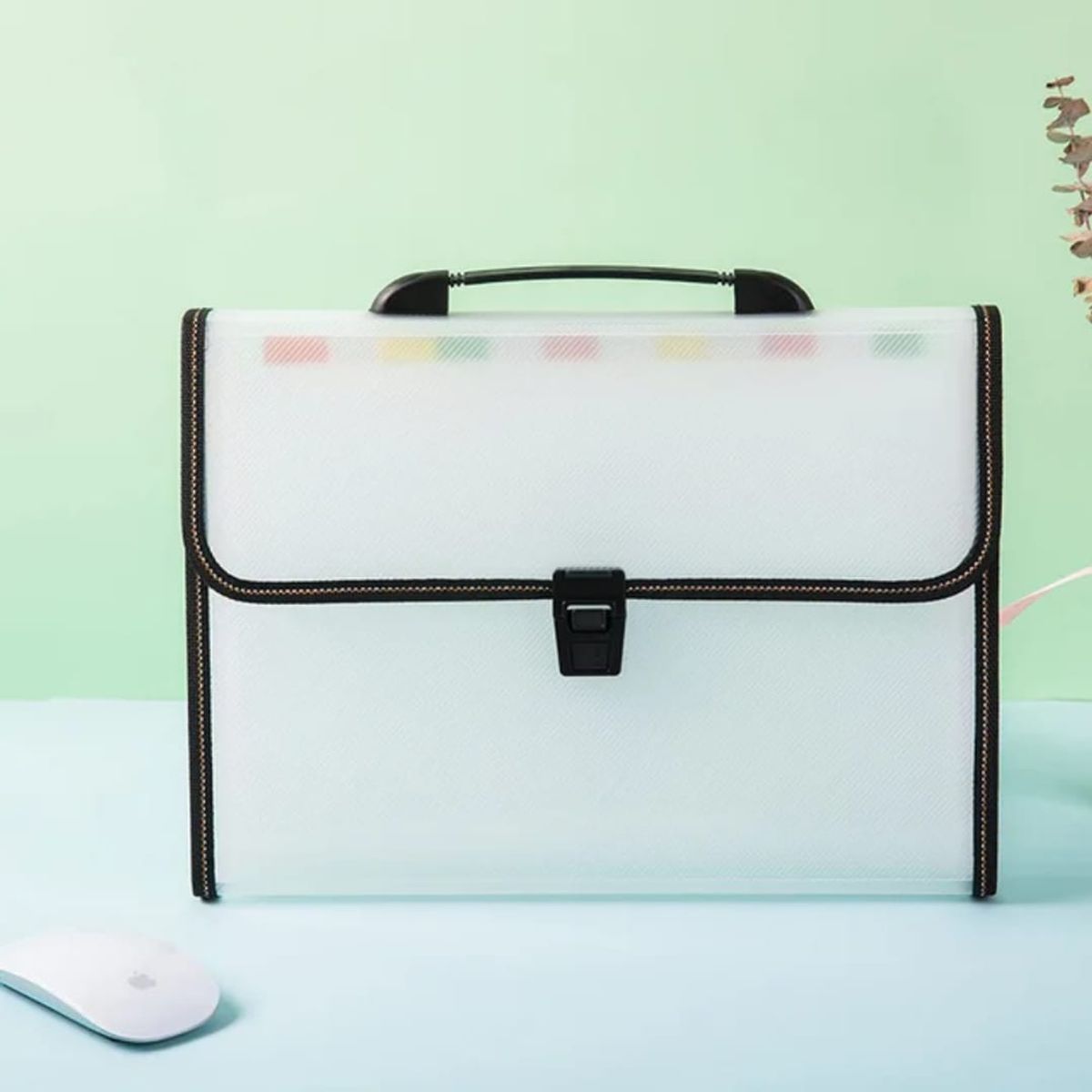 GENERICO - Carpeta de archivos de acordeón portatil  tamaño carta