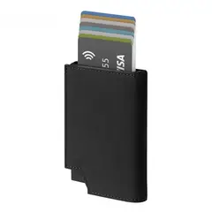 LEVURETT - BILLETERA CON TARJETERO DE CUERO NOBUK PARA HOMBRE - LV503N