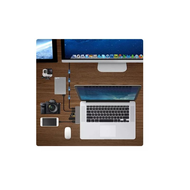 GENERICO - Concentrador De Red Usb Tipo C Para Macbook Pro, 13 15 2016