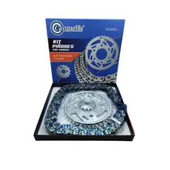 GENERICO - KIT TRANSMISION CBF150 INVICTA DORADA MARCA CASSARELLA