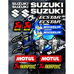 GENERICO - Kit de stickers Suzuki Grande para motocicleta