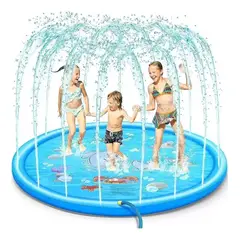 GENERICO - Piscina Para Niños Alfombra Chorros De Agua Facil De Guardar 1 Metro