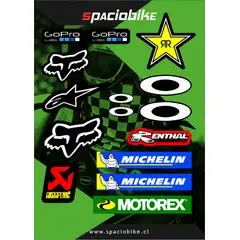 GENERICO - Kit de stickers Fox Alpinestars para motocicleta