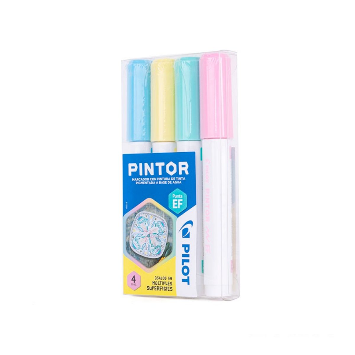 PILOT - Set Pintor Pastel Punta Extra Fino 4 Colores