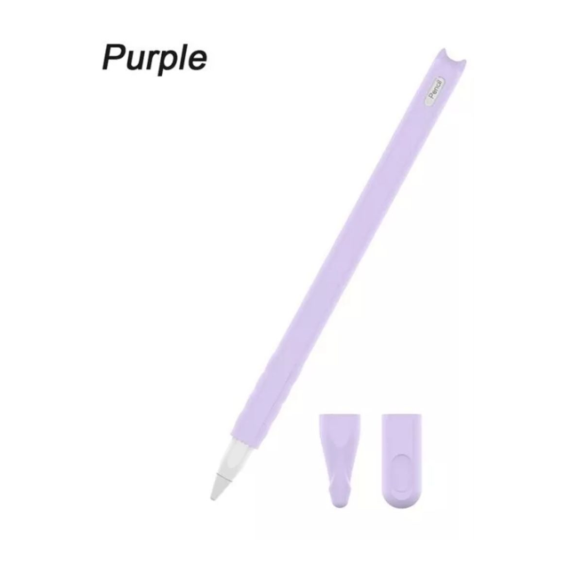 GENERICO - Funda De Silicona Compatible Para Apple Pencil 2 Ge-LILA