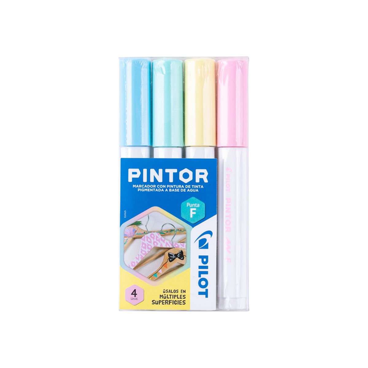 PILOT - Set Pintor Pastel Punta Fina 4 Colores