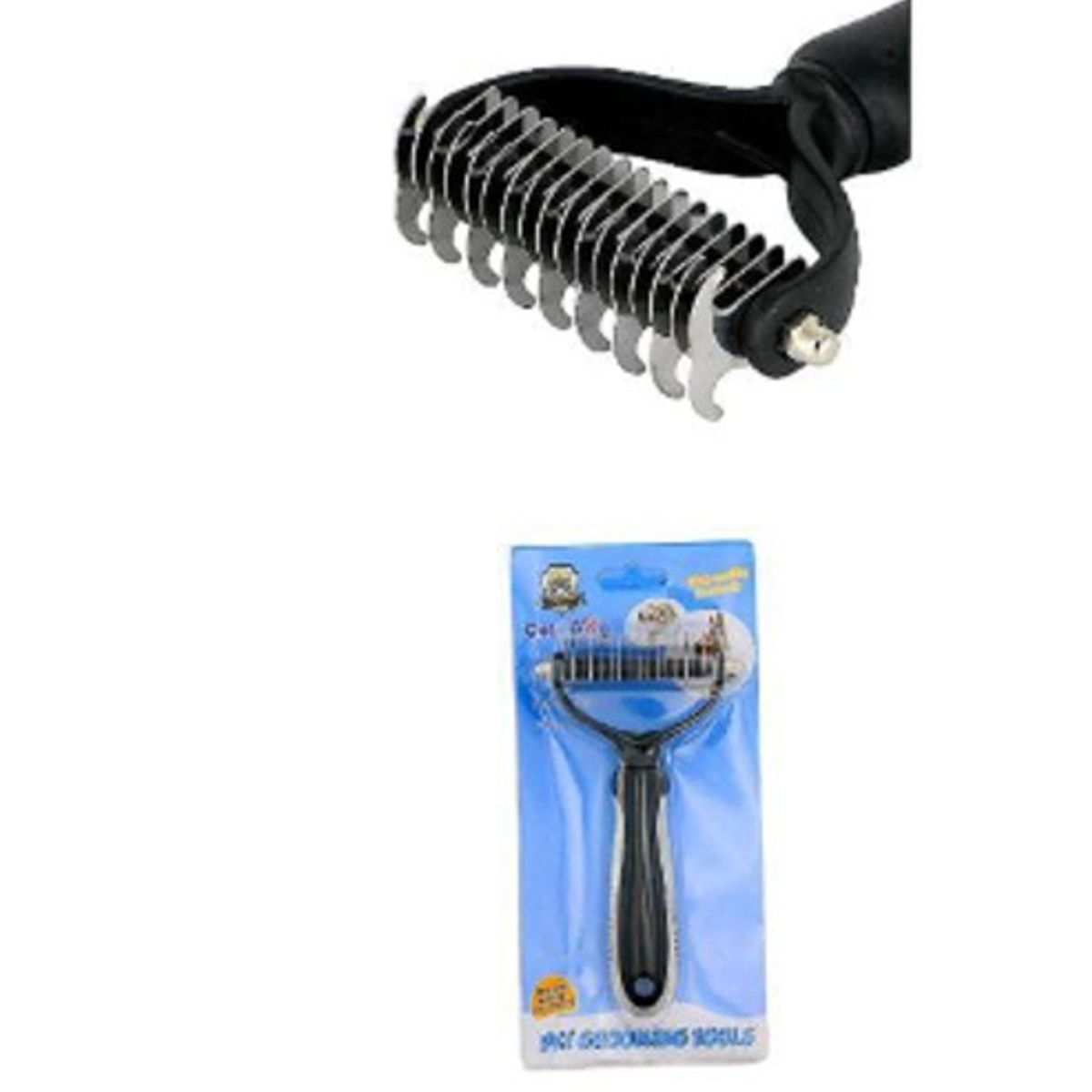 GENERICO - Cepillo Elimina Nudos Y Pelo Muerto Deslanador Razas Grandes