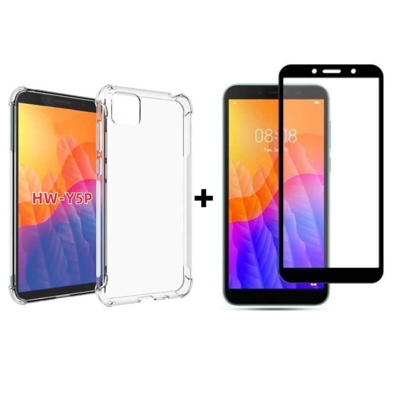 GENERICO - Carcasa Para Huawei Y5p Transparente Reforzada + Mica