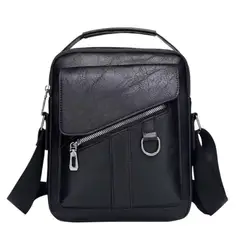 GENERICO - Bandolero bolso cruzado de hombro de Cuero PU para hombre