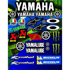 GENERICO - Kit de stickers Yamaha Grande para motocicleta