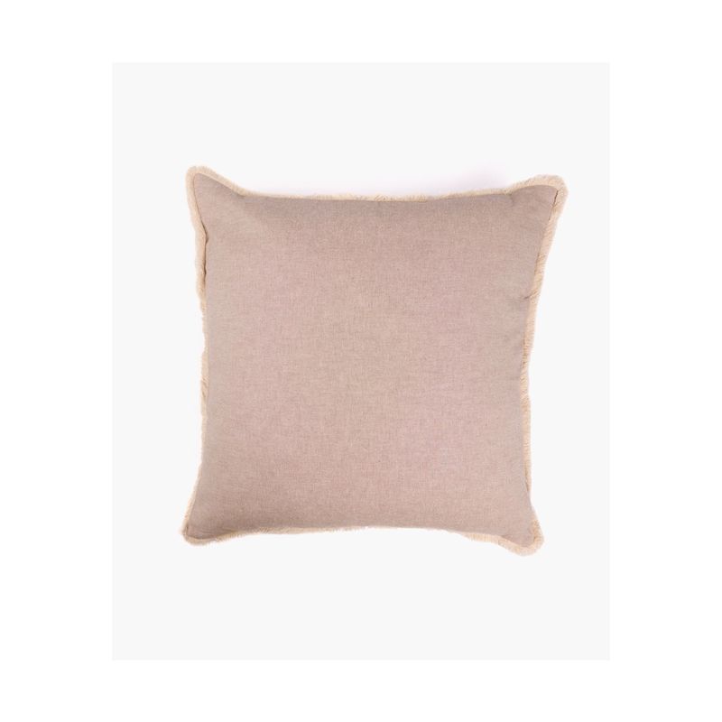 LOUNGE - Cojín Algodón Bicolor Lavado 45 X 45 Cm Beige LOUNGE