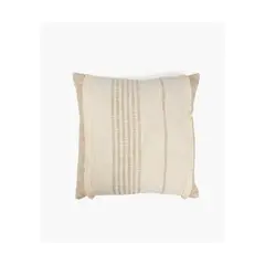 LOUNGE - Cojín Boho Algodón Textura 45 X 45 Cm Beige