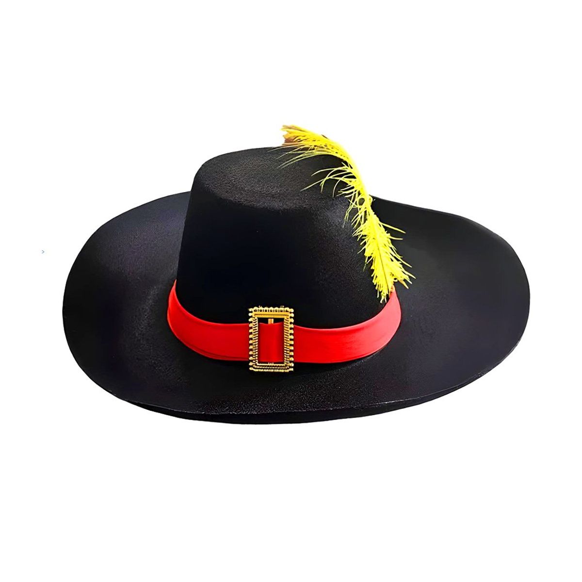 GENERICO - SOMBRERO PLUMA AMARILLA X1 UNI