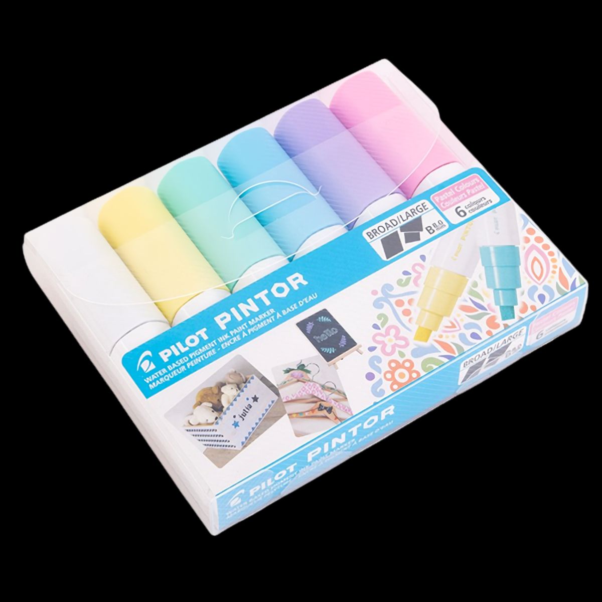 PILOT - Set Pintor Pastel Punta Biselada 6 Colores