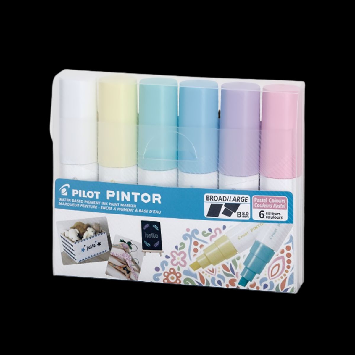 PILOT - Set Pintor Pastel Punta Biselada 6 Colores