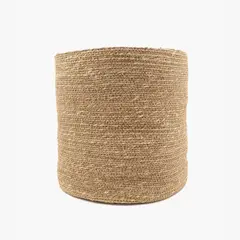 LOUNGE - Canasto Organizador Boho Fibra Natural 30 X 30 Cm Beige