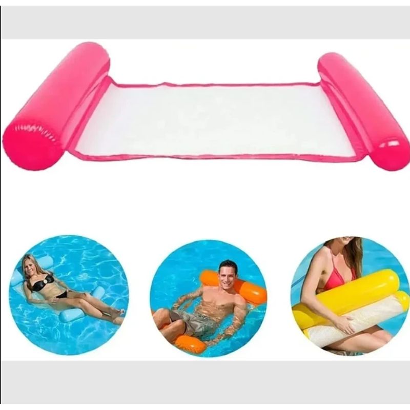 GENERICO - Flotador Cama - Hamaca - Silla Inflable Para Piscina 112cm
