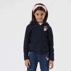 DISNEY - Polar Escolar Niña Minnie Logo Azul