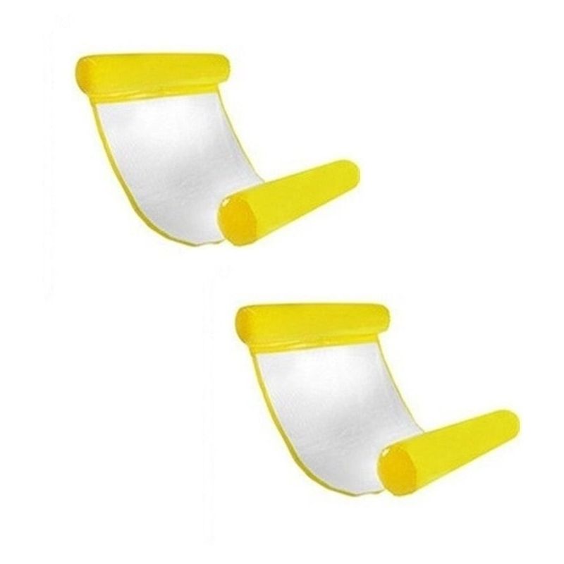 GENERICO - X2 Flotador Cama Hamaca Silla Inflable Para Piscina 112cm