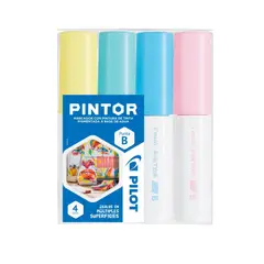 PILOT - Set Pintor Pastel Biselado 4 Colores