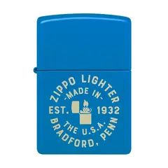 ZIPPO - Encendedor Zippo Seal Design Azul ZP46173 - Azul