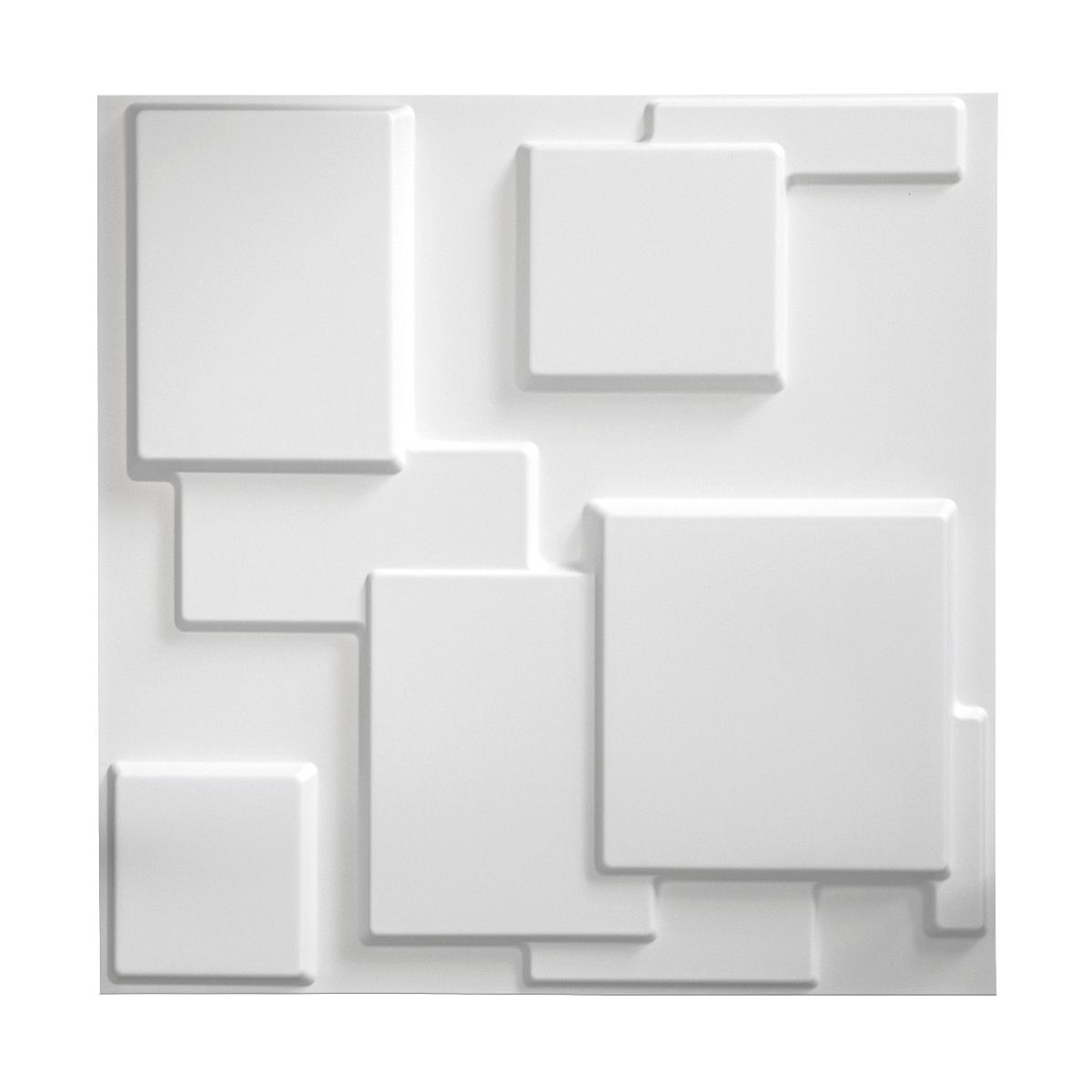 MERCAR RAY - Wall Panel Decorativo 3D PVC Cubista 4m² 16 paneles 50x50cm