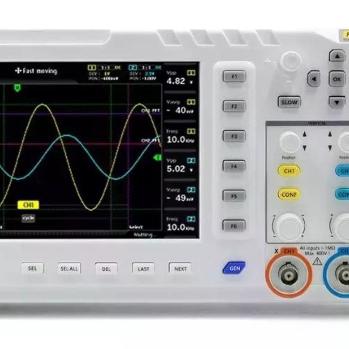 GENERICO - Osciloscopio Fnirsi-1014d 100mhz 2ch 1gsas + Generador Func